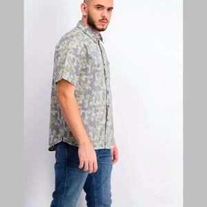 Michael Bastian Men's Seahorse Paisley Print Button Down Shirt In Gray Green